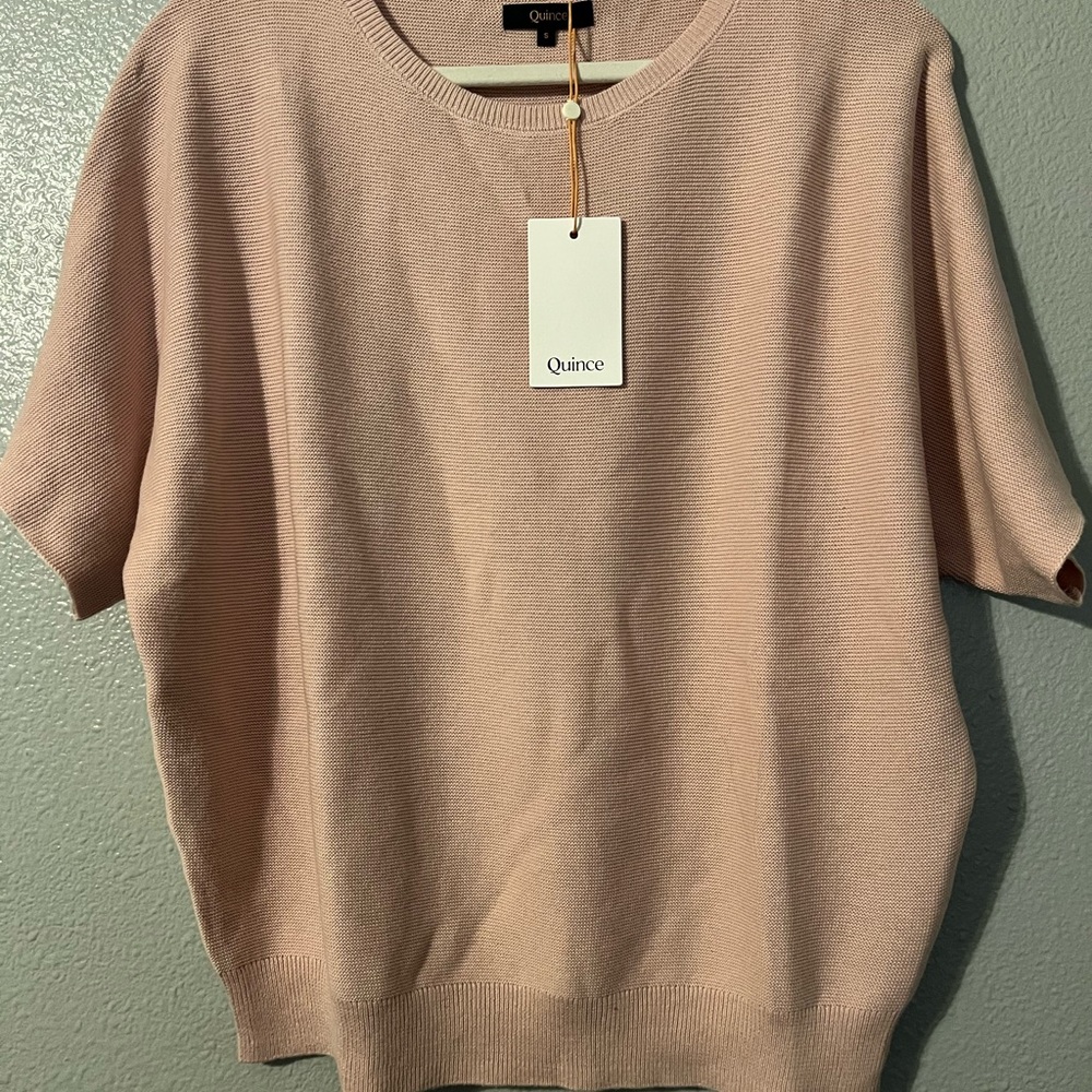 Quince Women's Blush Crew Neck Sweater